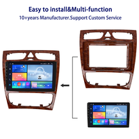 Cadre de tableau de bord de voiture Meihua pour BENZ C CLASS W209/GLK-CLASS 2005-2009 Accessoires 9INCH Android Car Dvd Frame