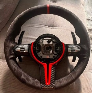 Cache-plate carré en fibre de carbone véritable pour la série 12345, compatible avec les accessoires de volant de voiture F20 F30 F82 F15 M2345 - Product Image 3