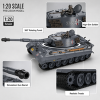 RC Panzer Ferngesteuerter Militär-Kampfpanzer mit Sound, Licht und Wiederaufladbarem Akku für Jungen