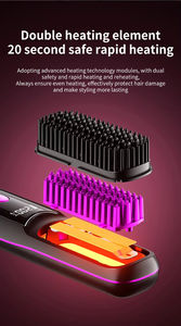 Cepillo Alisador Portátil para Viaje con Iones Negativos, Calentamiento Rápido, Peine Alisador Eléctrico Inalámbrico - Product Image 5