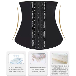 <span class=keywords><strong>Faja</strong></span> Reductora de Cintura para Mujer, con Control Abdominal Ajustable de Látex, Cinturón Moldeador de Cuerpo - Product Image 4