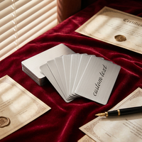 Cartes de visite et étiquettes personnalisables en métal moderne, gravure laser, acier inoxydable 304 brossé, nouveauté chinoise, best-seller