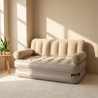 Haute qualité Portable gonflable Air chaise longue pliable en plastique matelas canapé pouf canapé pour chambre salon Camping plage