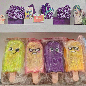 ของเล่นบีบคลายเครียด ZOWFUN รูปไอศกรีมกลิตเตอร์น่ารัก วัสดุ TPR สีชมพู บรรจุกล่องโชว์ สำหรับเด็กอายุ 14 ปีขึ้นไป ขายส่ง - Product Image 3