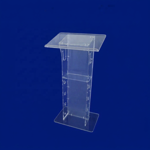 Pupitre de conférence en acrylique transparent moderne pour présentations et événements - Product Image 1