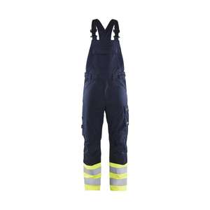 BLAKLADER - 260515198933C50 Pantalones con pechera de acero inherentes Azul marino/Amarillo-EAN 7330509844366 ROPA DE TRABAJO RESISTENTE A LLAMAS - Product Image 1