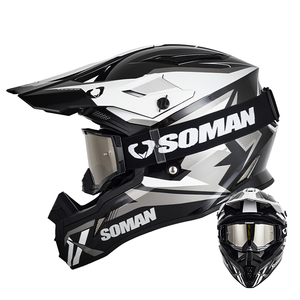 <span class=keywords><strong>หมวก</strong></span><span class=keywords><strong>กัน</strong></span><span class=keywords><strong>น็อค</strong></span>แบบเต็มใบสำหรับรถวิบาก ABS รุ่นใหม่ของ <span class=keywords><strong>Soman</strong></span> ได้รับการรับรองจาก CCC พร้อมระบบปิดแบบปลดเร็ว - Product Image 1