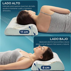 Almohada Cervical y Cojín Ortopédico de Espuma Viscoelástica Antialérgico para Dolores Cervicales - Product Image 5