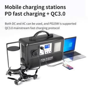 สถานีพลังงานแสงอาทิตย์แบบพกพา 200W พร้อมพัดลมพับได้ หลอดไฟติดผนัง แบตเตอรี่ LiFePO4 ตัวควบคุม MPPT สำหรับบ้านและการตั้งแคมป์ - Product Image 5