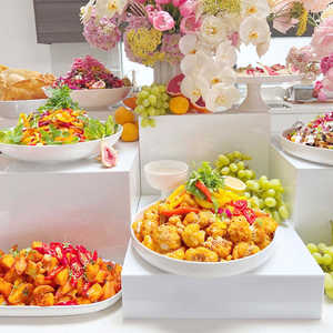 Acrylic Display <b>Box</b> for <b>Cakes</b> and Desserts, Buffet Display Stand, <b>Wedding</b> Vertical Display with Hollow Base - Product Image 2