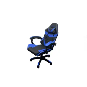加拿大美国现代项目订单蓝色游戏椅游戏中心使用Recaro新拉舒适铬底座游戏椅