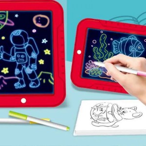 Vente chaude 3D Magic Pad LED tableau d'écriture pour enfants tout-petits outil d'apprentissage <span class=keywords><strong>lumineux</strong></span> bricolage éducatif planche à dessin jouet cadeau - Product Image 5