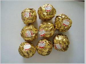 10*10cm thực phẩm sô cô la đóng gói mềm Mylar tờ in logo tờ giấy bọc sô cô la nhôm lá nhỏ qty kích thước nhỏ - Product Image 4