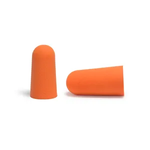 High quality orange bullet shape corded sleeping ear plugs without string SNR 38dB