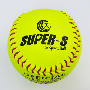 Pelota de Softbol de Cuero de 12 Pulgadas con Diseño de Logotipo Personalizado, Núcleo de PU, Lanzamiento Rápido COR .47, 375 LBS, Aprobada por la <span class=keywords><strong>ASA</strong></span> - Product Image 2