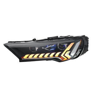 Pour Q7 20-23, Kit de modification d'ensemble de phares 12V, avec feux de jour LED matriciels haut de gamme et clignotants séquentiels à lentille, finition haut de gamme - Product Image 2