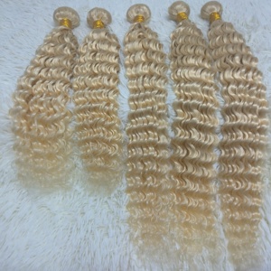 Letsfly 10A Blonde 613 #   Lots de cheveux humains vierges 10-30 pouces, lisses et soyeux, double trame, ondulés - Product Image 4