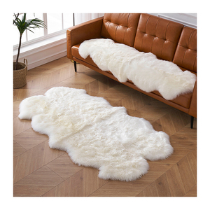 Alfombra <span class=keywords><strong>de</strong></span> piel gruesa lujosa hecha a mano, duradera, resistente al desgaste, personalizada para Hotel, sala <span class=keywords><strong>de</strong></span> estar, oración, Picnic, diseño <span class=keywords><strong>de</strong></span> pasillo <span class=keywords><strong>Simple</strong></span> - Product Image 1
