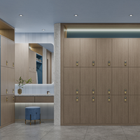 Service de conception de studio de fitness de luxe, rendu 3D, aménagement moderne de studio de yoga et de pilates, solution d'aménagement intérieur de salle de sport