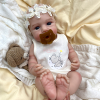 Poupées Bébé Reborn en Silicone pour Filles 18 Pouces LouLou avec Sucette Détails Texture et Bain pour Jouet Bébé Anatomiquement Correct Cadeau
