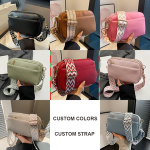 حقيبة يد نسائية مربعة الشكل بتصميم فاخر مخصص من الجلد الصناعي بنقشة مربعات بنية، حقيبة كتف وكروس بودي - Product Image 5