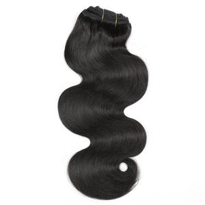 Extensiones de <span class=keywords><strong>Cabello</strong></span> Natural Brasileño Remy con Clip, Estilo Europeo Americano, Color Natural, <span class=keywords><strong>Cabello</strong></span> Humano Real - Product Image 4