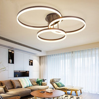Plafonnier LED au design moderne et simpliste, luminaire décoratif d'intérieur, idéal pour un salon, une chambre à coucher ou un bureau