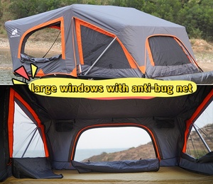 Maravillosa Carpa de Techo Plegable para Viajes, Carpa de Techo Rígida de Aluminio <span class=keywords><strong>con</strong></span> Anexo Lateral para Automóvil, Toldo Opcional - Product Image 2