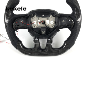 Volante Deportivo de Fibra de Carbono Personalizado con LED para Dodge Charger Challenger Hellcat SRT <span class=keywords><strong>RT</strong></span> 392, Totalmente Personalizable - Product Image 3