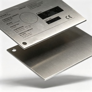 Custom <b>Metal</b> Nameplate Serial Number Ce Equipment Tag Aluminum Laser Engraved Silk Screen Printed Label Oem - Product Image 5