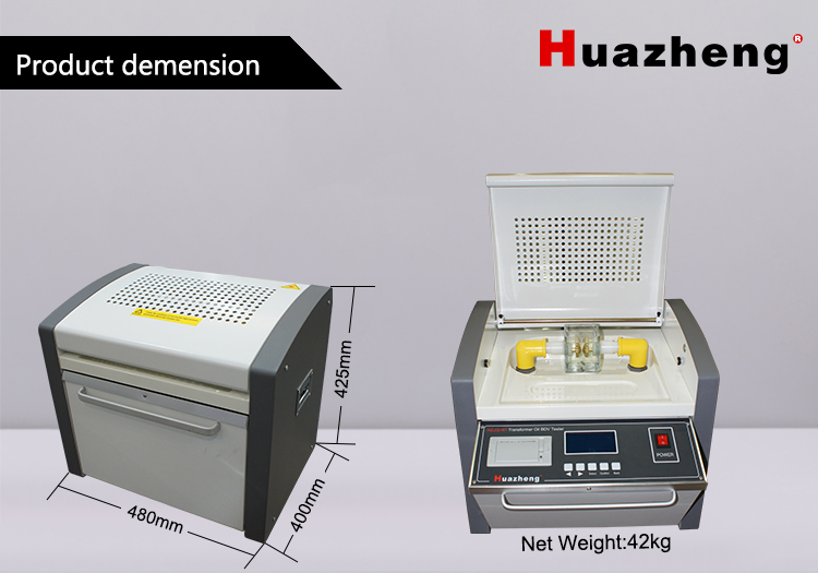 Huazheng HZJQ-N1 Sản Phẩm Mới Chạy Điện Biến Áp Tốc Độ Biến Áp Dầu 80kV 100kV 5KV/S Bộ Thử Nghiệm BDV