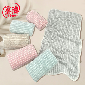 Toalla Facial de Felpa Coral con Rayas Verticales Xinshang, 35x75cm, Gruesa, para Uso en Hoteles y Hogares - Product Image 3
