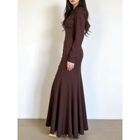 Robe musulmane Habaya Dubaï pour femmes, grande taille, en satin, avec logo personnalisé, tendance