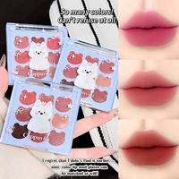 Cappuvini Vibrant Bear Crème à lèvres mate 9 couleurs Longue durée Hydratante et imperméable Gloss à lèvres Maquillage