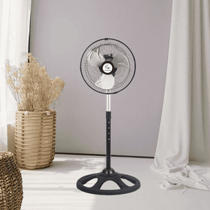 Ventilador de metal eléctrico de alta potencia para Taller de fábrica, instalación de pedestal de hotel y RV - Product Image 3