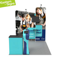10ft Modulaire 3x3 Pliable Salon Affiche Facile Tissu Stands D'exposition Équipement pour Expo Fair 10x10ft Stand Exposition