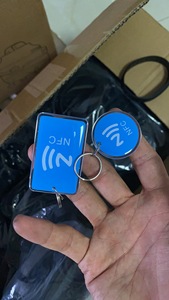 Kustom dicetak Logo bentuk tulang anjing NFC epoksi Tag anjing peliharaan 13.56MHz RFID epoksi gantungan kunci dengan kode QR variabel dapat diprogram - Product Image 6