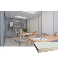 Panneaux muraux en WPC de surface de revêtement composite d'isolation en bois scolaire