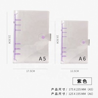 Album à anneaux A5 pour cartes PVC, 6 clips, couverture transparente A6, mini-classeur, personnalisable avec impression UV