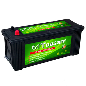 Baterías de Fábrica China, Sin Mantenimiento, N180-MF 12V 180ah, Batería para Camiones Pesados, Batería para Automóviles MF - Product Image 1