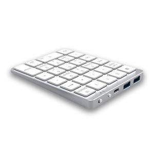 Bluetooth Wireless Numeric Keypad Numpad 28 Keys Portable Hub Financial Accounting Rechargeable Numeric Pad for Laptop Desktop - Product Image 5