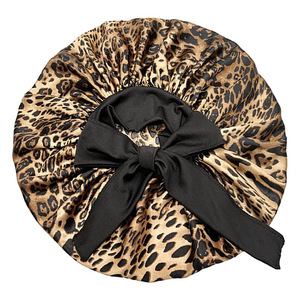 Bonnet de Nuit Extra Large pour Femmes, Bande Élastique Large, Turban Soin des Cheveux, Bonnet en Soie Satinée - Product Image 6