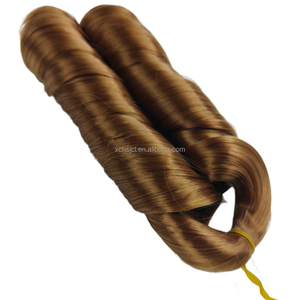 Extensions de <span class=keywords><strong>cheveux</strong></span> synthétiques bouclés 150g, style queue de cheval, ondulations lâches, boucles en spirale, tresses au crochet, boucles françaises, pour tressage - Product Image 5