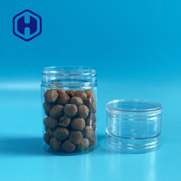 Pot en plastique PET à deux couches H92mm avec couvercle à vis pour pâte confiture Biscuit Cookie Candy Snack Stockage des aliments en conserve