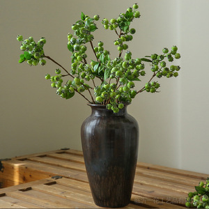 โฟมบลูเบอร์รี่สไตล์ยุโรป แบบเป็นมิตรต่อสิ่งแวดล้อม กิ่ง 2 แฉก สีแดงน้ำเงิน สำหรับวันขอบคุณพระเจ้า คริสต์มาส ปีใหม่ งานแต่งงาน - Product Image 4