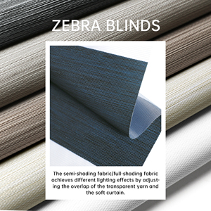 Persianas Zebra Inalámbricas SAMADHI, Diseño Moderno, Doble Capa, Enrollables, Filtrantes de Luz, para Ventanas, Hogar y Oficina - Product Image 2