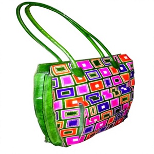 Sacs à main et pochettes en cuir colorés pour femmes, design de créateur, fermeture éclair 7 pouces, usage quotidien - Product Image 1