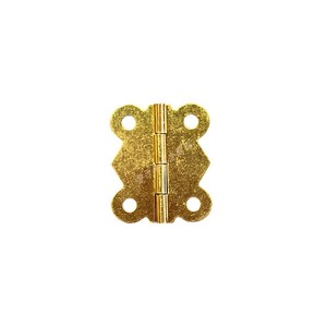 Bisagra para Muebles en Forma de Mariposa Dorada de 32x38mm para Montaje en Superficie de Caja de Madera - Product Image 3