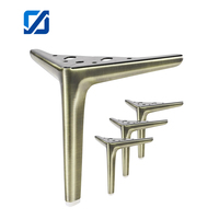 Patas Cónicas Modernas de Acero Inoxidable Cepillado de Alta Resistencia para Muebles de Comedor, Cocina y Hotel