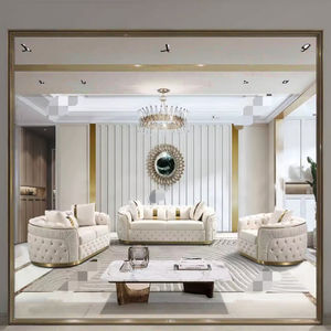 Soggiorno di lusso divani in vera pelle <span class=keywords><strong>divano</strong></span> Set mobili moderno <span class=keywords><strong>divano</strong></span> soggiorno divani per la casa 3 posti - Product Image 1